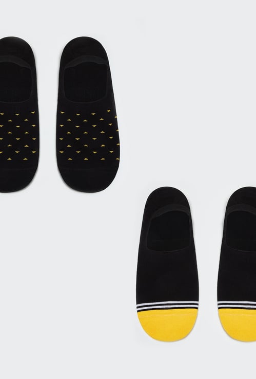 CODE Men Jacquard Footlet- Pack of 2