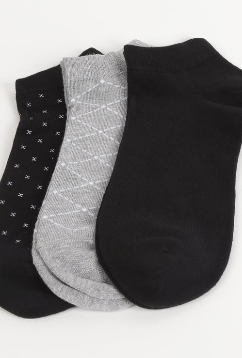 CODE Men Printed Socks - Pack of 3