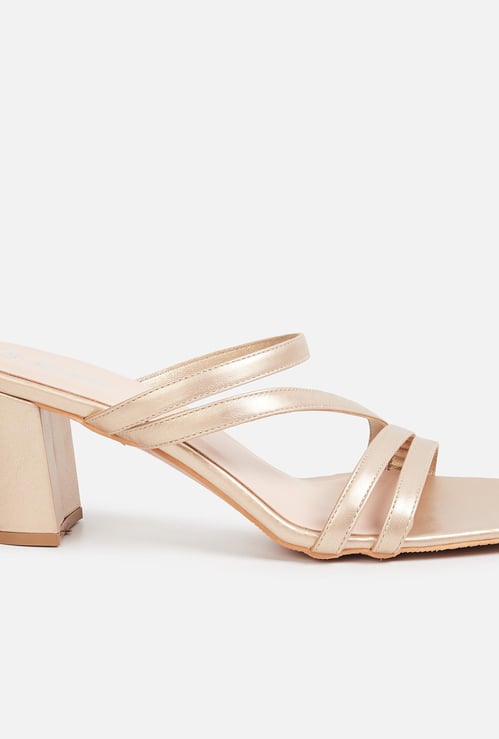 GINGER Women Solid Strappy Block Heels