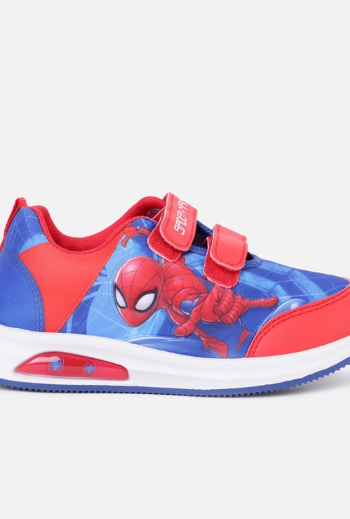 FAME FOREVER Boys Spiderman Print Velcro Closure Shoes