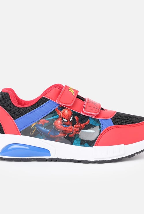 FAME FOREVER Boys Spiderman Print Velcro Strap Shoes