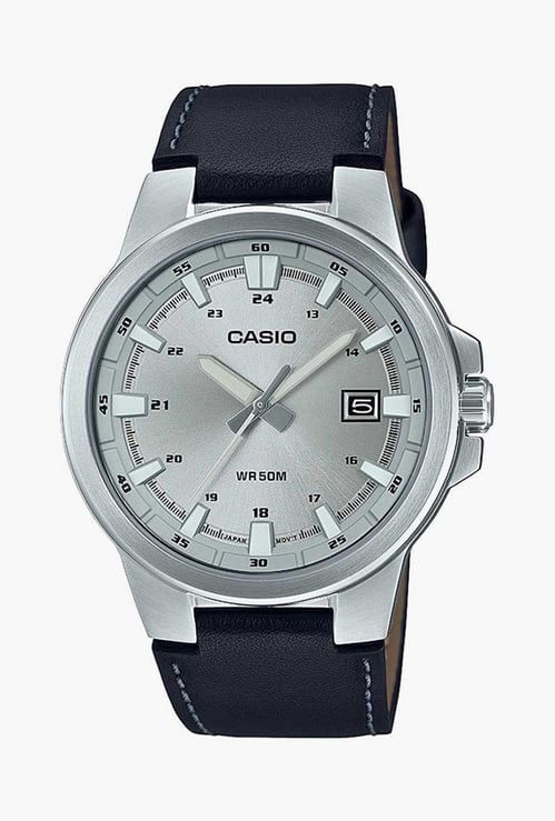 CASIO Men Analog Watch with Leather Strap - A1825