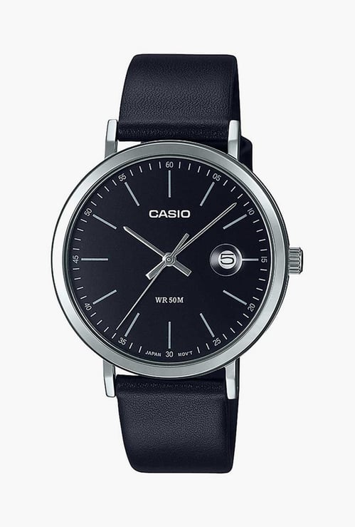 CASIO Men Analog Watch with Leather Strap - A1833