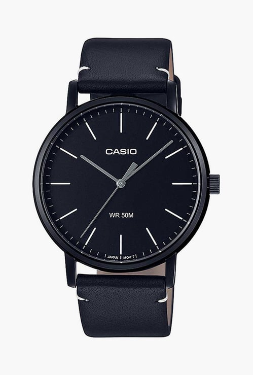 CASIO Men Analog Watch with Leather Strap - A1834