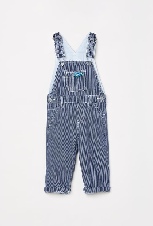 JUNIORS Boys Striped Dungarees