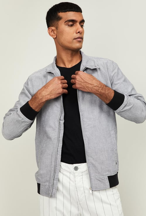 FAME FOREVER Men Solid Bomber Jacket