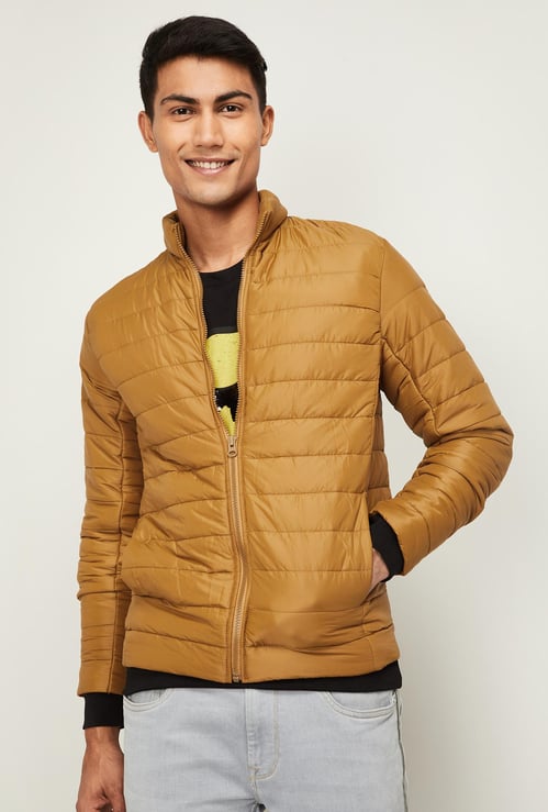 UCLA Men Solid Packable Ultralight Puffer Jacket