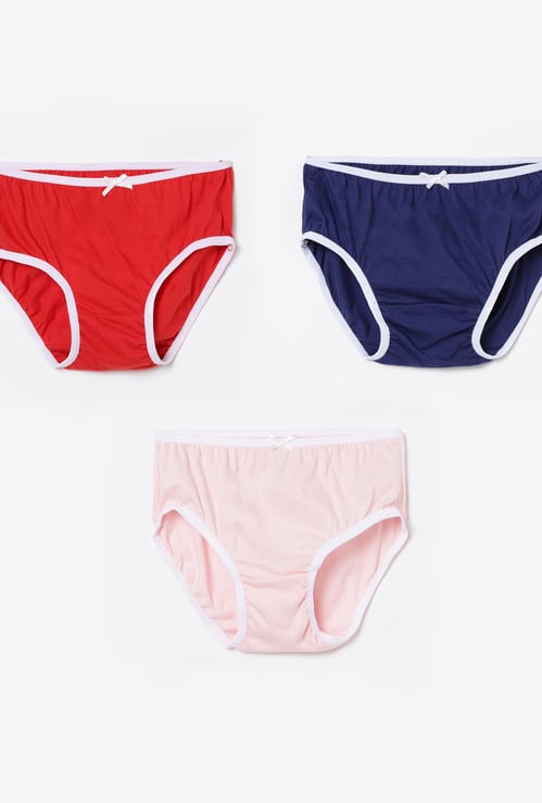 FAME FOREVER Girls Solid Panties - Set of 3