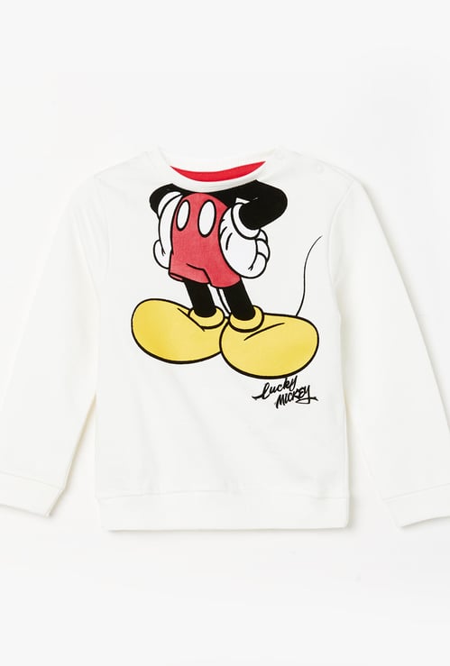 JUNIORS Boys Printed Full Sleeves Sweatshirt