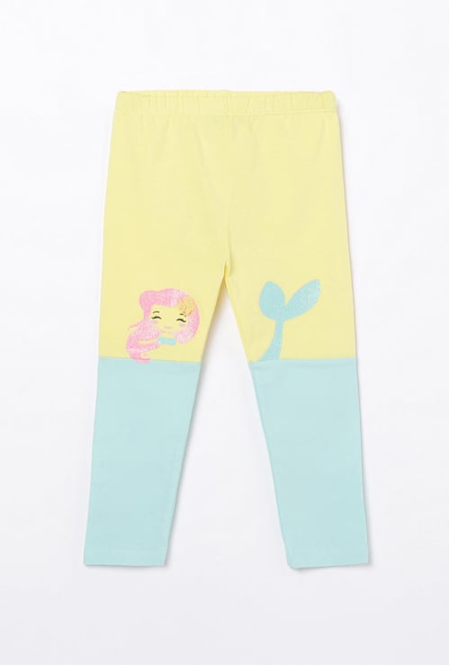 JUNIORS Girls Printed Elasticated Leggings