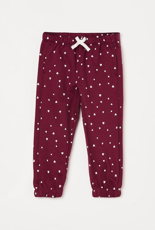 JUNIORS Girls Printed Elasticated Track Pants