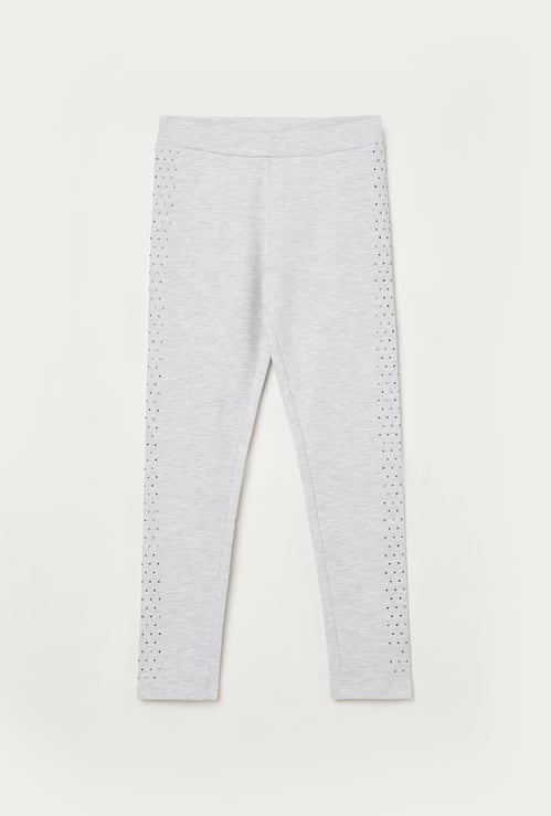 FAME FOREVER KIDS Girls Embellished Elasticated Leggings
