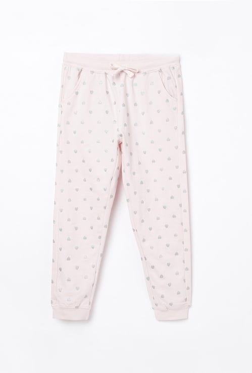 FAME FOREVER YOUNG Girls Printed Elasticated Track Pants