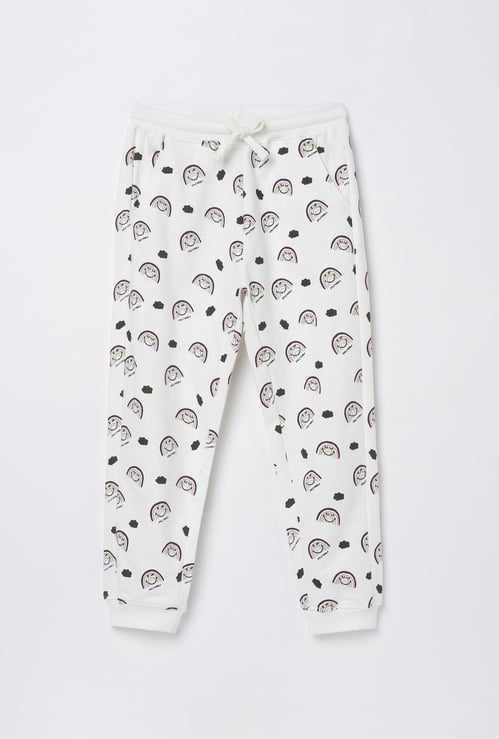 FAME FOREVER KIDS Girls Printed Elasticated Track Pants