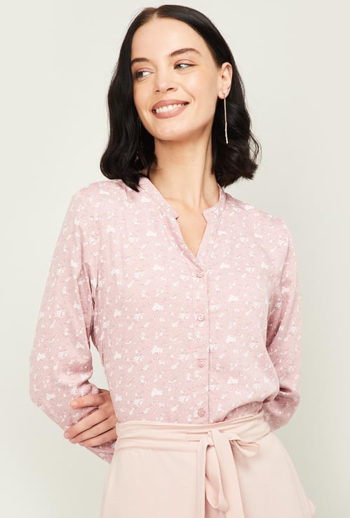VAN HEUSEN Women Printed Regular Fit Shirt