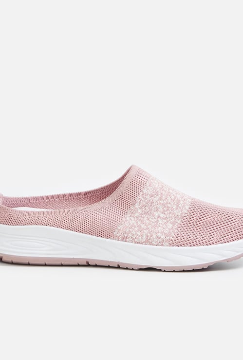 GINGER Women Textured Slip-On Shoes