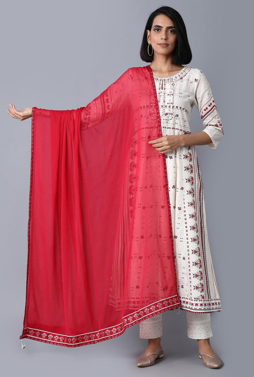 W Women Embellished Dupatta