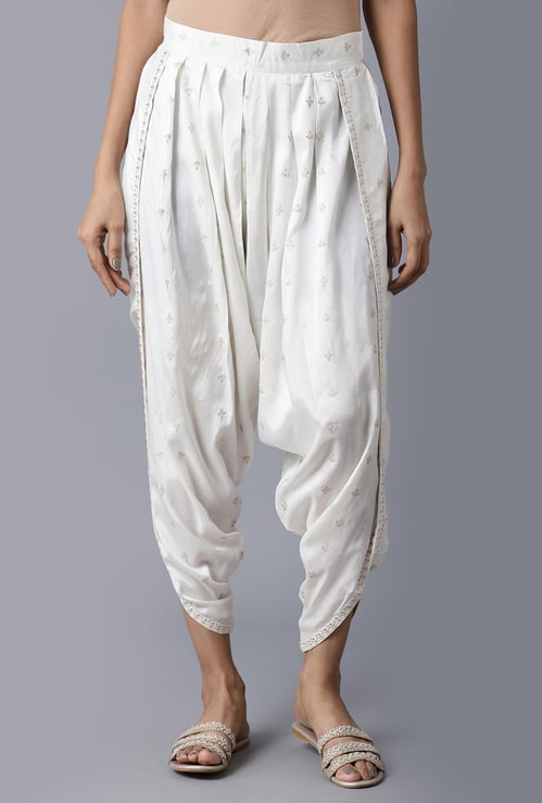 W Women Printed Elasticated Dhoti Pants