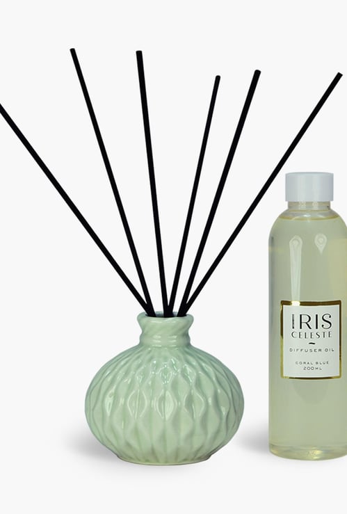 IRIS Celeste Reed Difffuser Set - Coral Blue