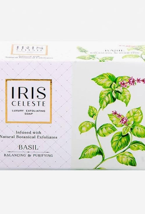 IRIS Celeste Luxury Exfoliating Soap - Basil
