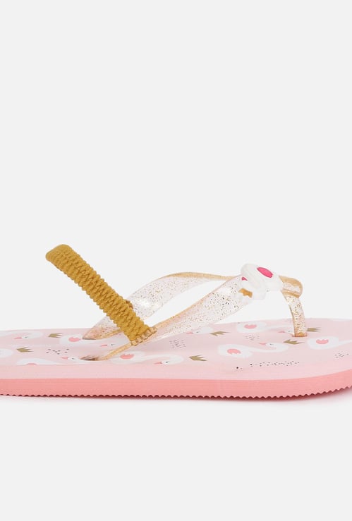 FAME FOREVER Girls Printed Flip Flops