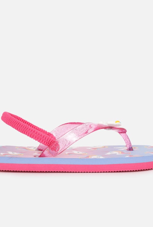 FAME FOREVER Girls Unicorn Printed Flip Flops