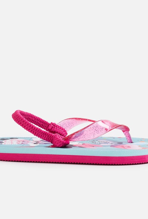 FAME FOREVER Girls Printed Sling Back Slippers