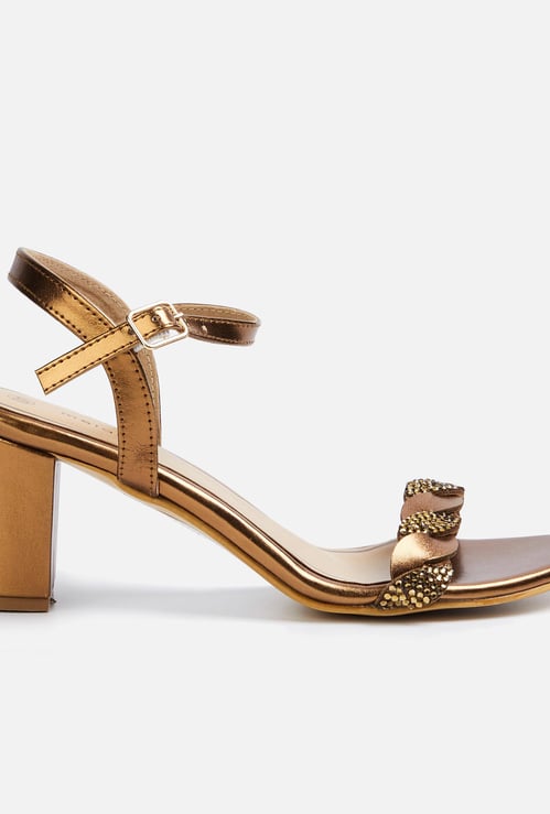 MELANGE Women Embellished Block Heels