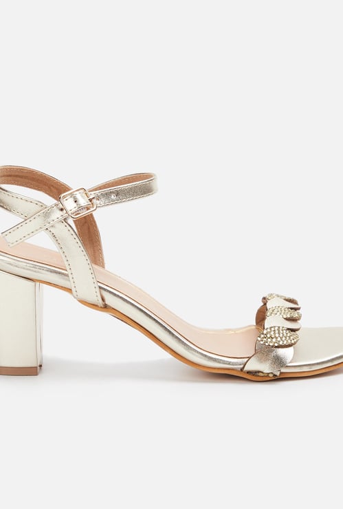 MELANGE Women Embellished Block Heels