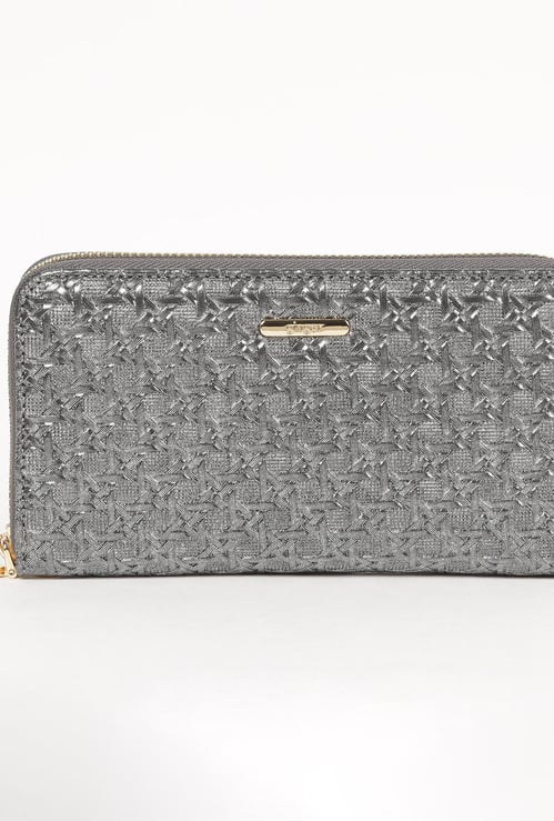 GINGER Women Textured Zip-Closure Wallet