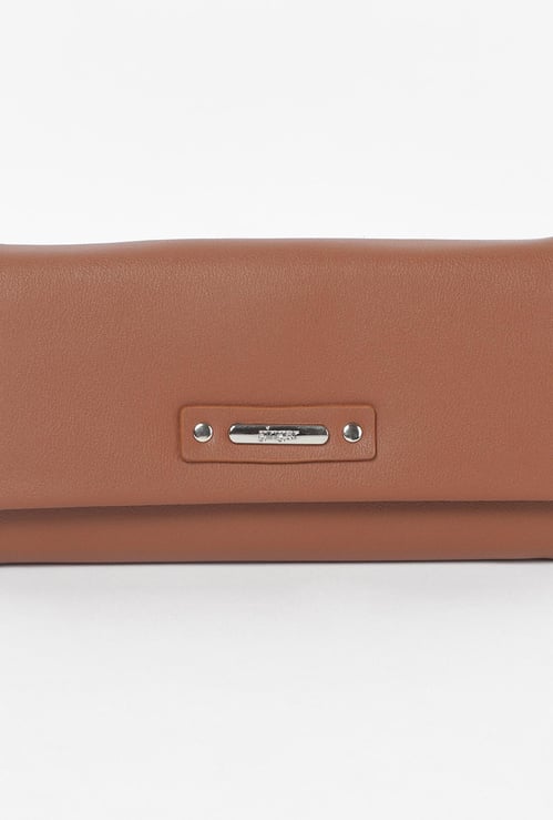 GINGER Women Solid Flap-Closure Wallet