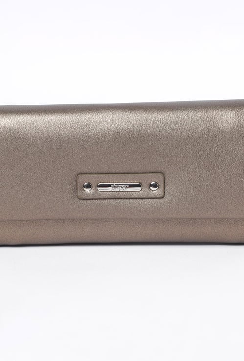 GINGER Women Solid Flap-Closure Wallet