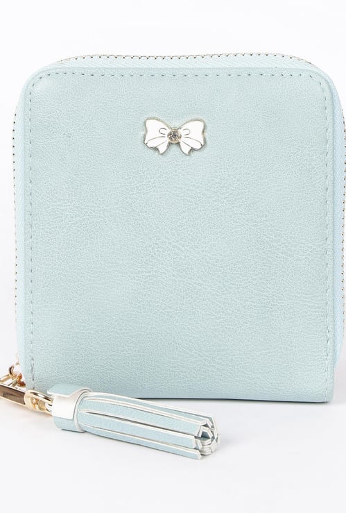 GINGER Women Textured Zip-Around Wallet