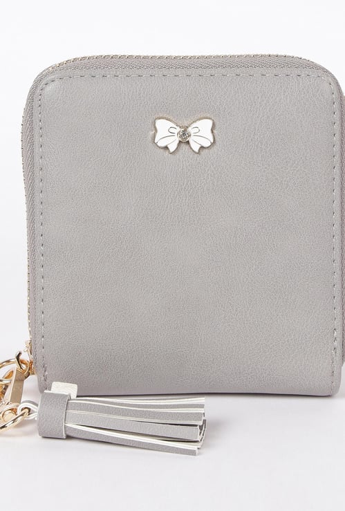 GINGER Women Textured Zip-Around Wallet