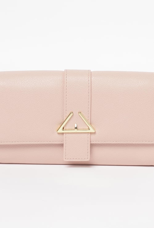 GINGER Women Textured Three-Fold Wallet