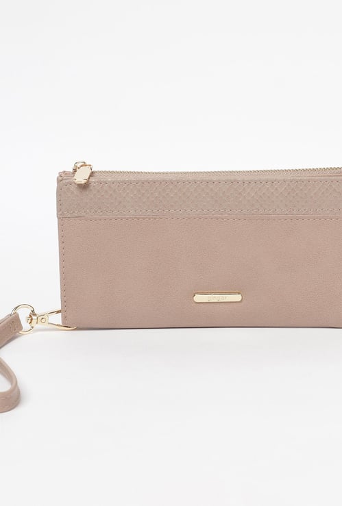 GINGER Women Textured Zip-Closure Wallet