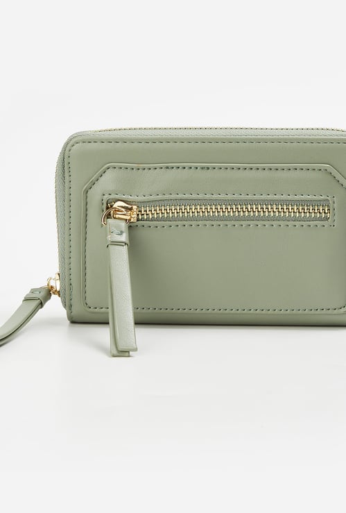GINGER Women Solid Zip-Around Wallet