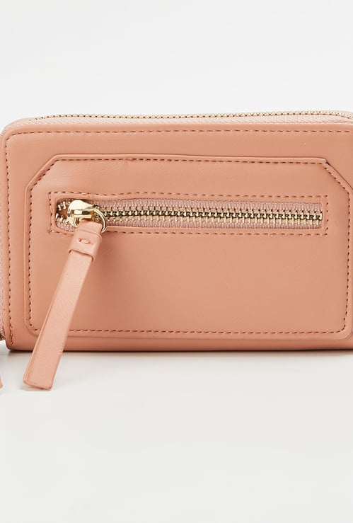 GINGER Women Solid Zip-Around Wallet