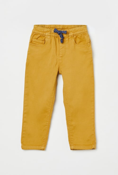 JUNIORS Boys Solid Elasticated Trousers