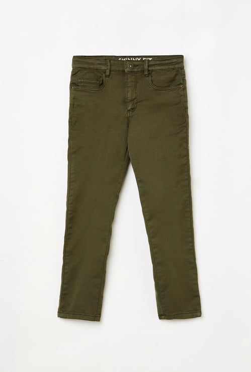 BOSSINI Girls Solid Casual Trousers