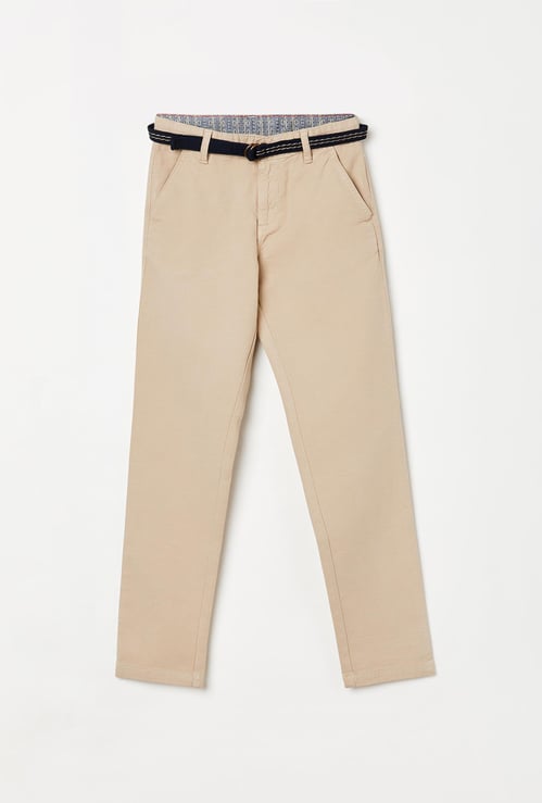 BOSSINI Girls Solid Casual Trousers