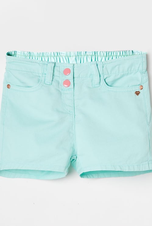 BOSSINI Girls Solid Elasticated Shorts