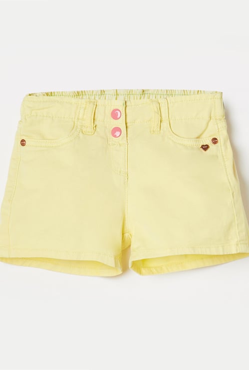 BOSSINI Girls Solid Elasticated Shorts