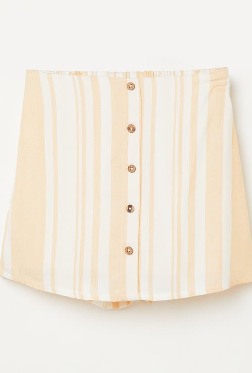 BOSSINI Girls Striped Elasticated Shorts
