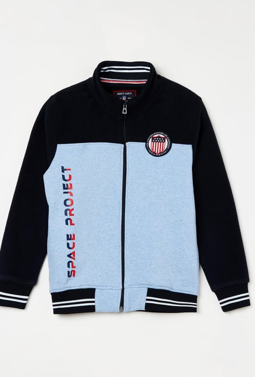 MONTE CARLO Boys Printed Full Sleeves Sweatshirt