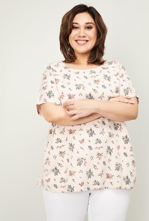 NEXUS Women Floral Print Plus-Size Top