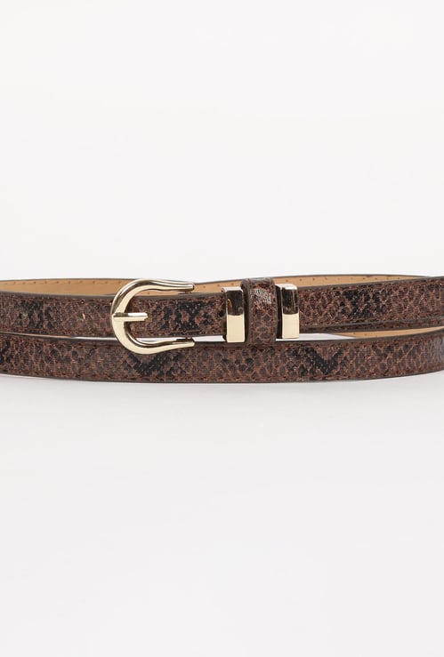 GINGER Women Textured Casual Belt