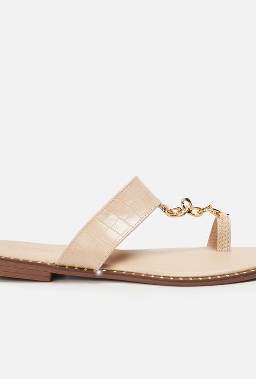 CODE Women Textured Ring-Toe Flats