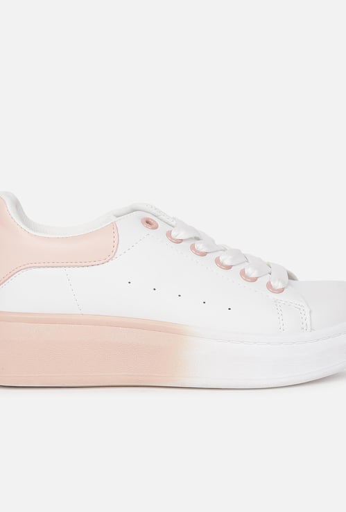 GINGER Women Colourblocked Lace-Up Shoes
