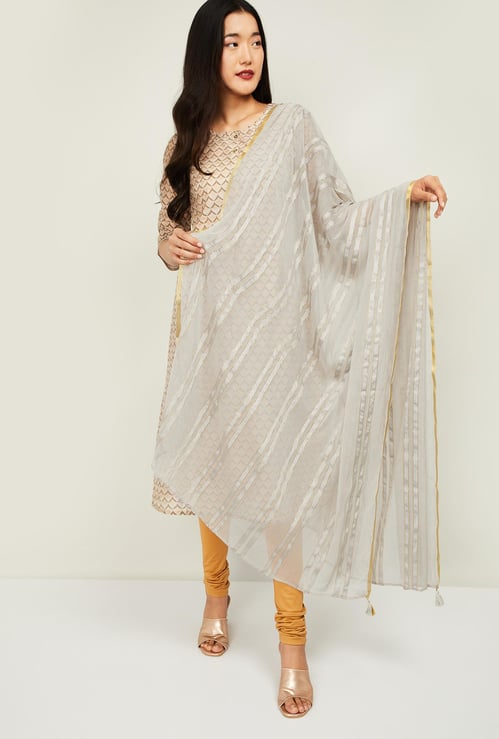 MELANGE Women Striped Dupatta
